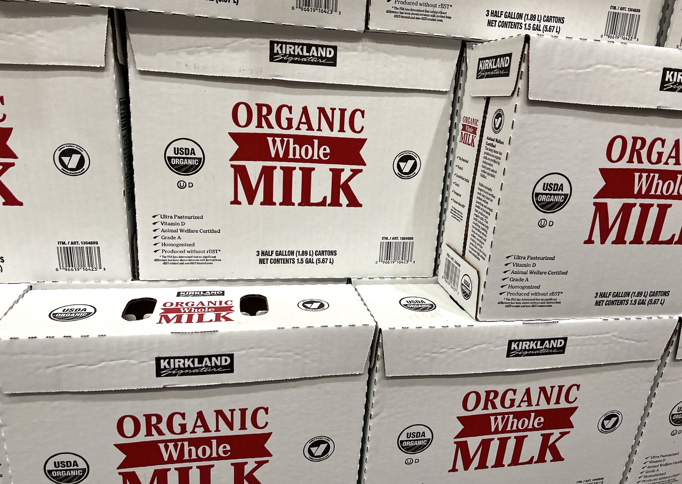 Kirkland Organic Milk