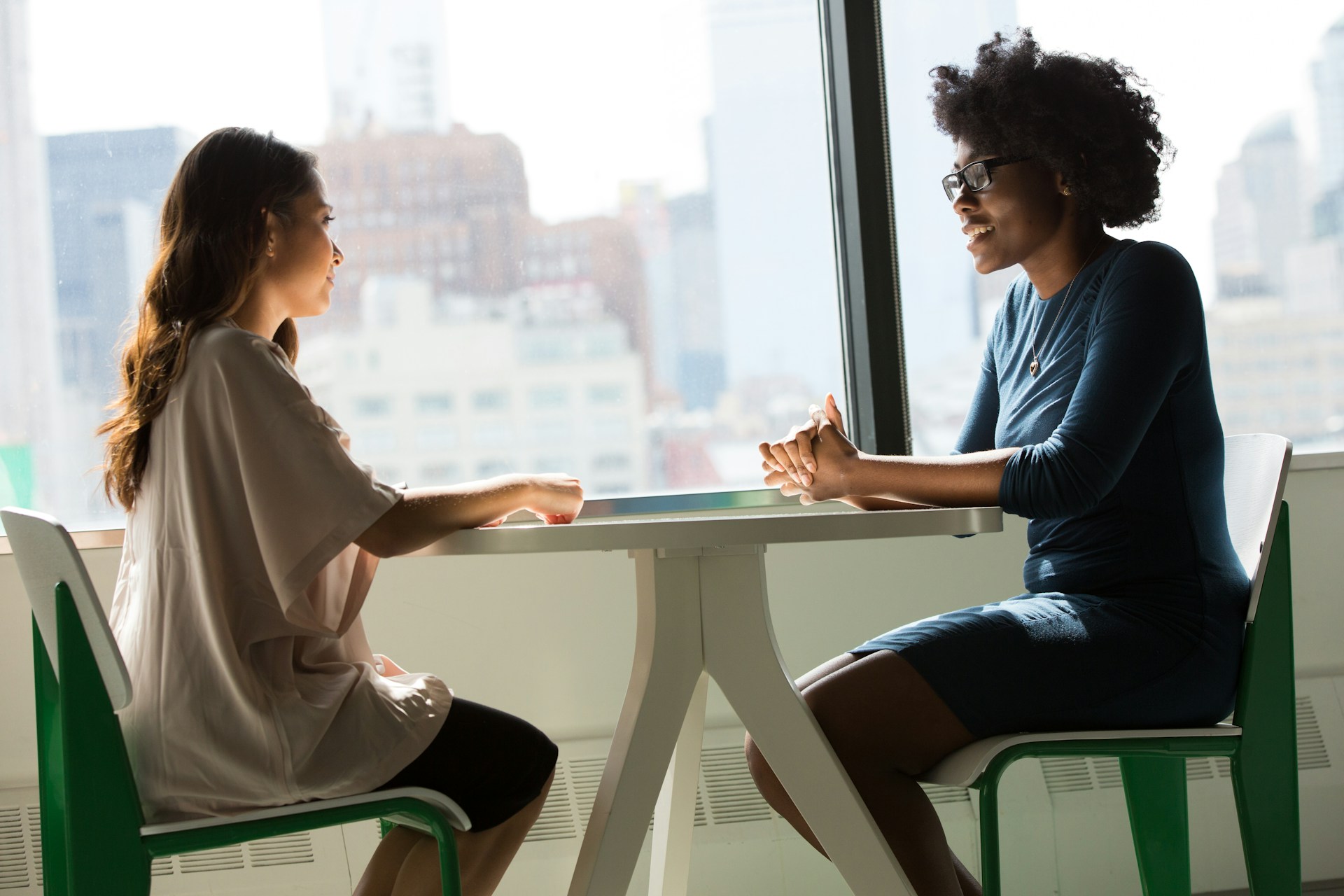 people sitting at a desk