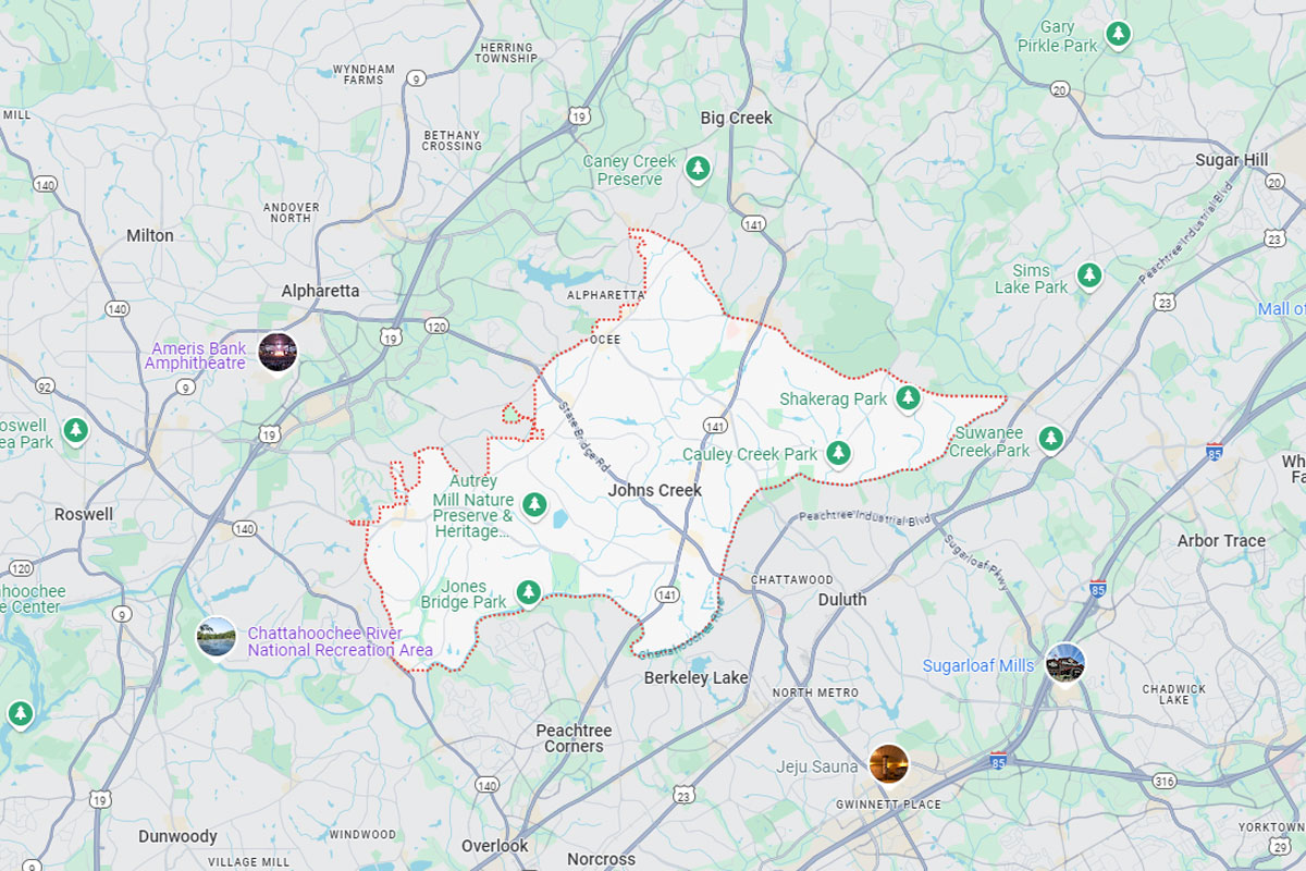 A Google Map of John