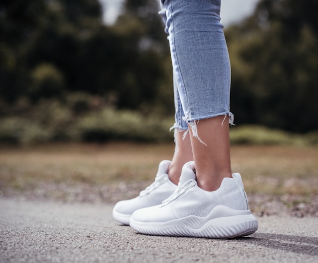 White Mesh Sneakers